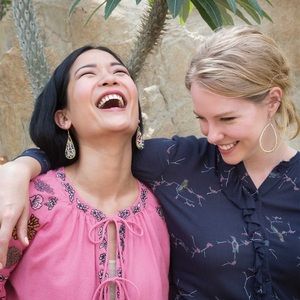 Paper Teardrop Earrings - Noonday Collection